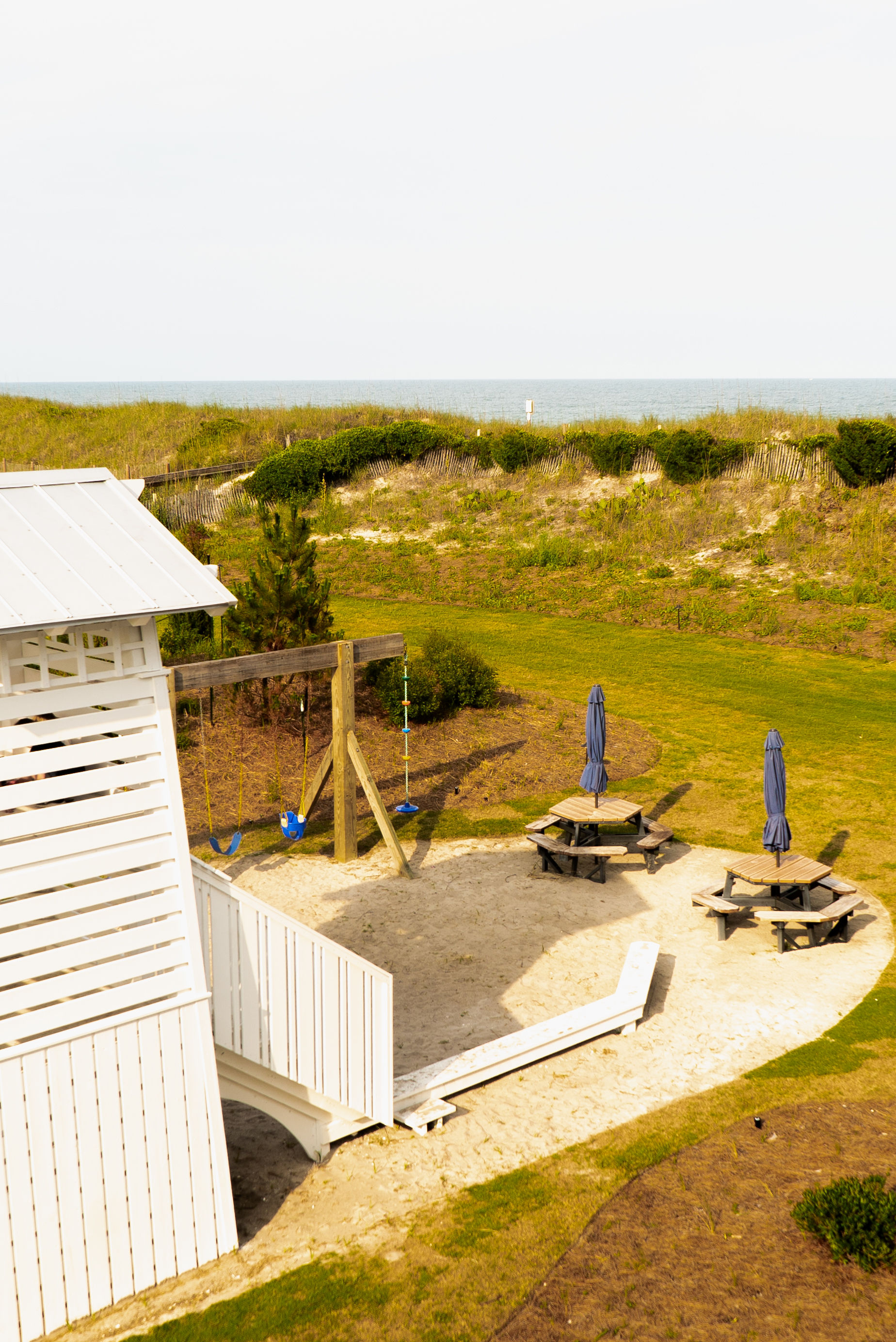 The Surf Club clubhouse nestled among the dunes