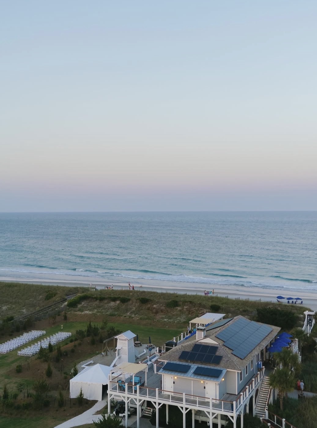 The Surf Club overlooking Wrightsville Beach at dusk