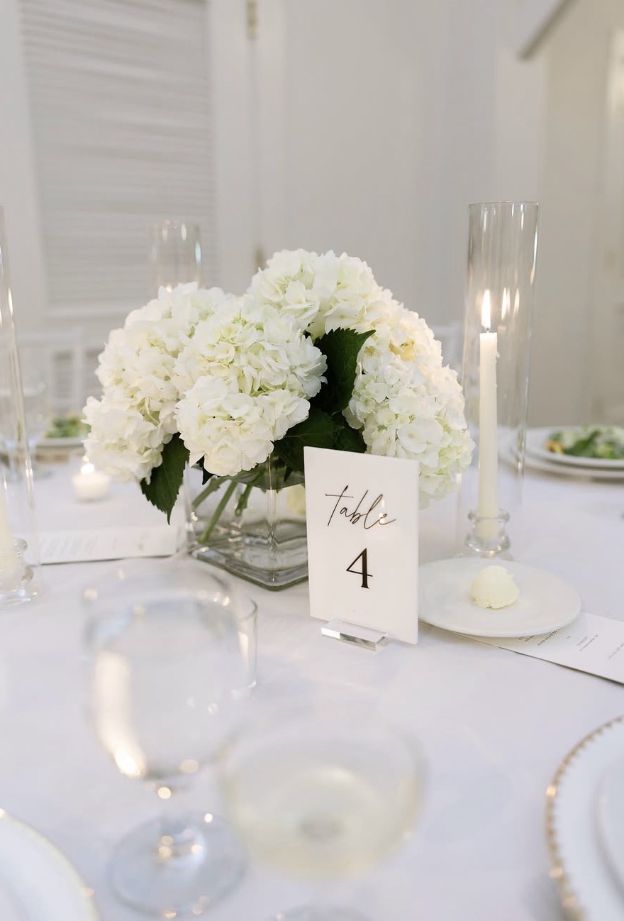 A candlelit table set for a milestone celebration